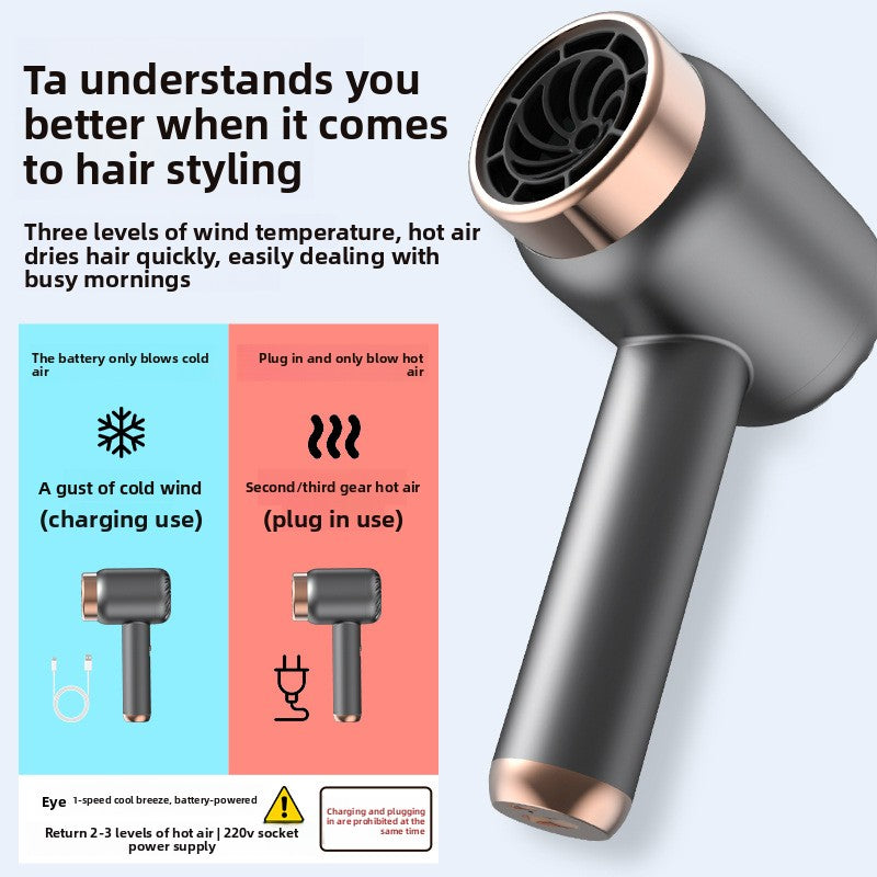 Cordless hair dryer