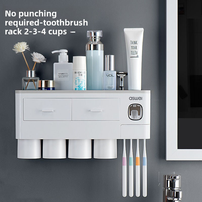 Drawer-Type Toothbrush Organizer