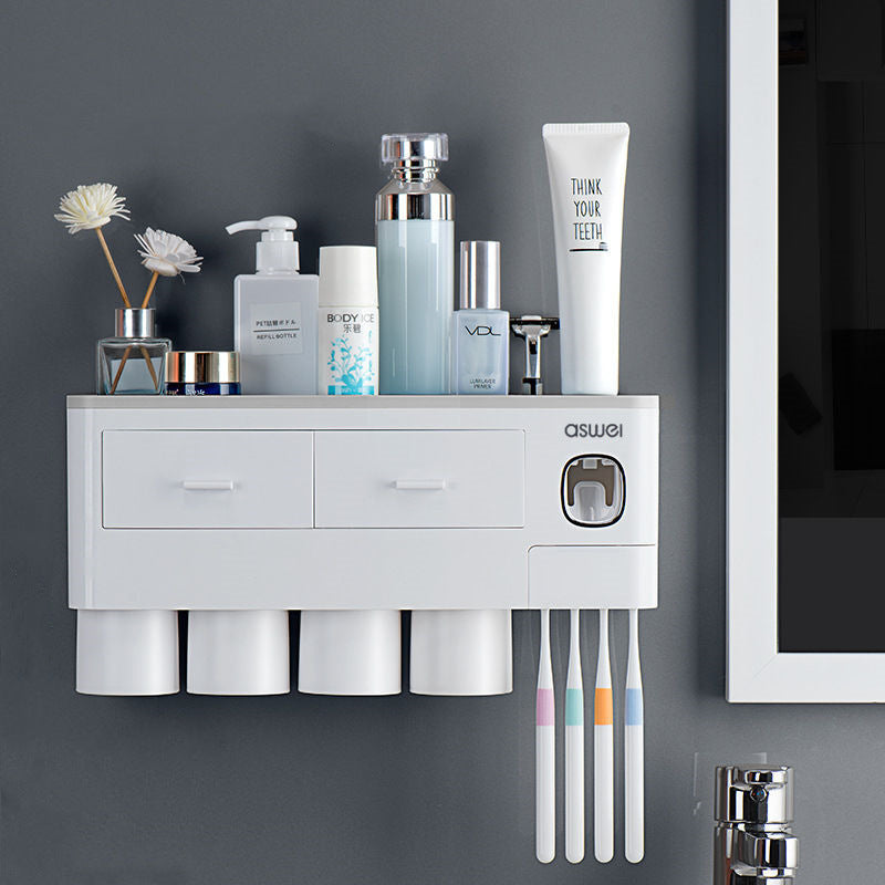 Drawer-Type Toothbrush Organizer